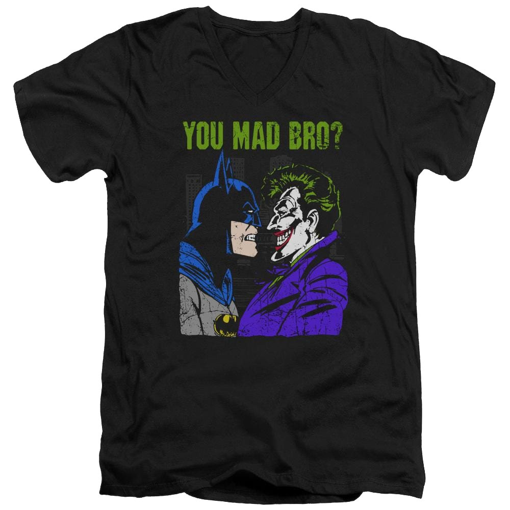 DC Comics Mad Bro - Men's V-Neck T-Shirt Men's V-Neck T-Shirt Joker