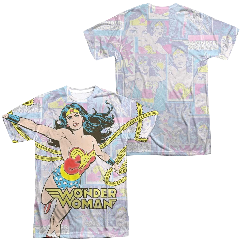 DC Comics Wonder Collage Men's All Over Print T-Shirt Men's All-Over Print T-Shirt Wonder Woman