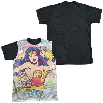 Wonder Woman Hometown Girl - Men's Black Back T-Shirt Men's Black Back T-Shirt Wonder Woman