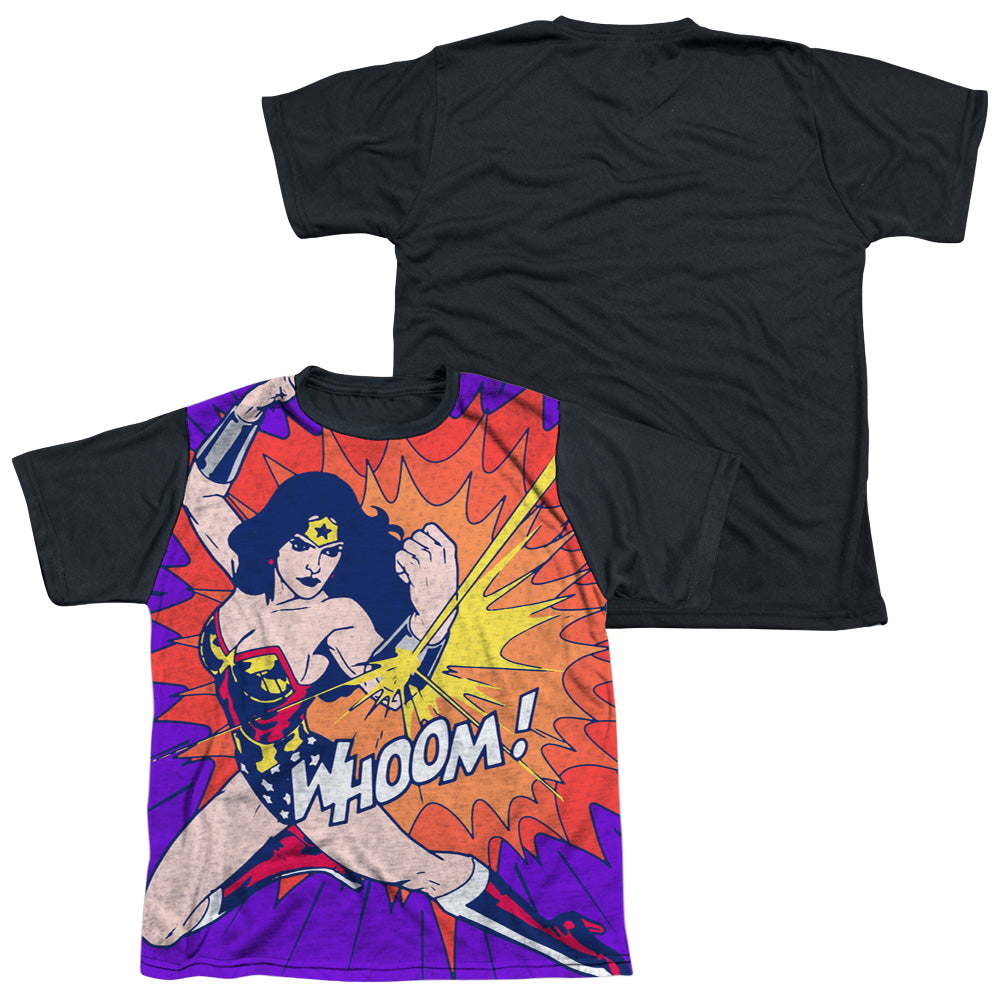 Wonder Woman Wondrful Blast - Youth Black Back T-Shirt Youth Black Back T-Shirt (Ages 8-12) Wonder Woman
