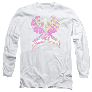 White men's long sleeve t-shirt with Wonder Woman DC Comics Wonder Bird graphic