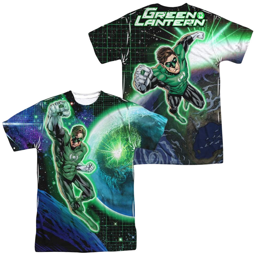 DC Comics Gl In Space Men's All Over Print T-Shirt Men's All-Over Print T-Shirt Green Lantern