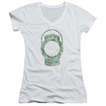 DC Comics Lantern Cover - Juniors V-Neck T-Shirt Juniors V-Neck T-Shirt Green Lantern