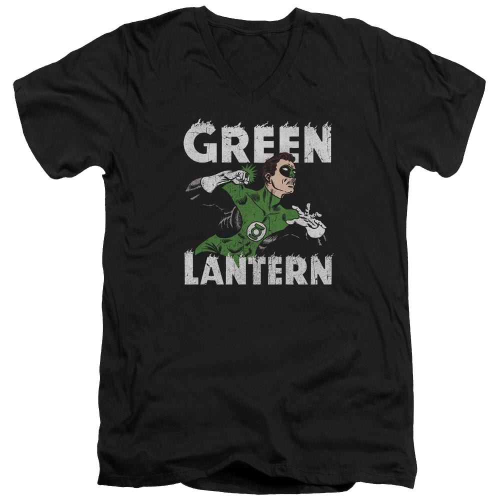 DC Comics Hal Power - Men's V-Neck T-Shirt Men's V-Neck T-Shirt Green Lantern