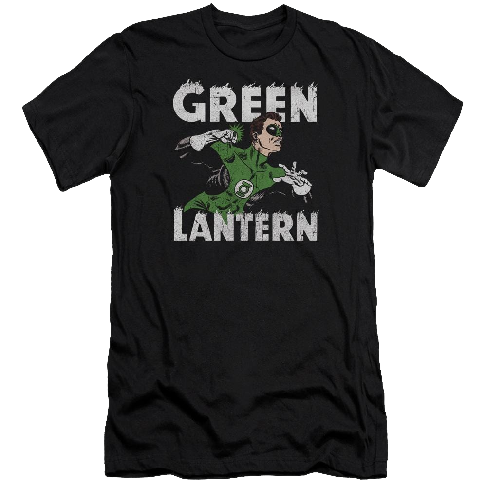 Dc Hal Power Premium Adult Slim Fit T-Shirt Men's Premium Slim Fit T-Shirt Green Lantern