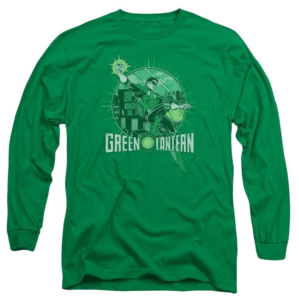 DC Comics City Power - Men's Long Sleeve T-Shirt Men's Long Sleeve T-Shirt Green Lantern