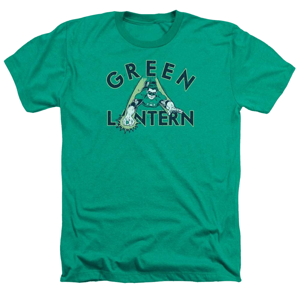 DC Comics In Flight - Men's Heather T-Shirt Men's Heather T-Shirt Green Lantern