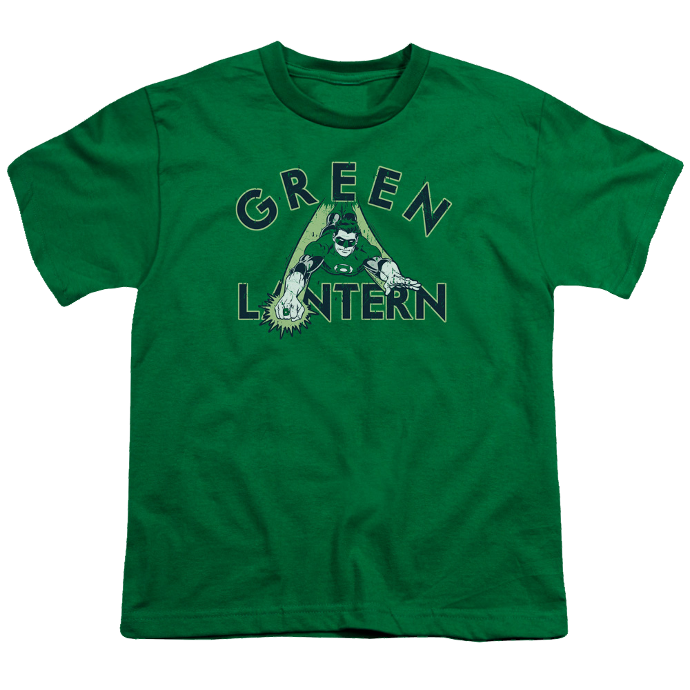Green Lantern In Flight - Youth T-Shirt Youth T-Shirt (Ages 8-12) Green Lantern