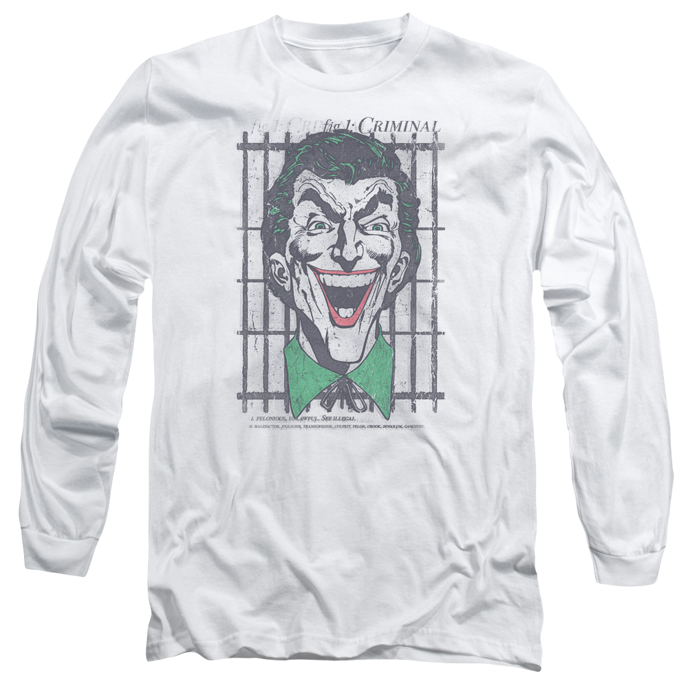 DC Comics Criminal - Men's Long Sleeve T-Shirt Men's Long Sleeve T-Shirt Joker