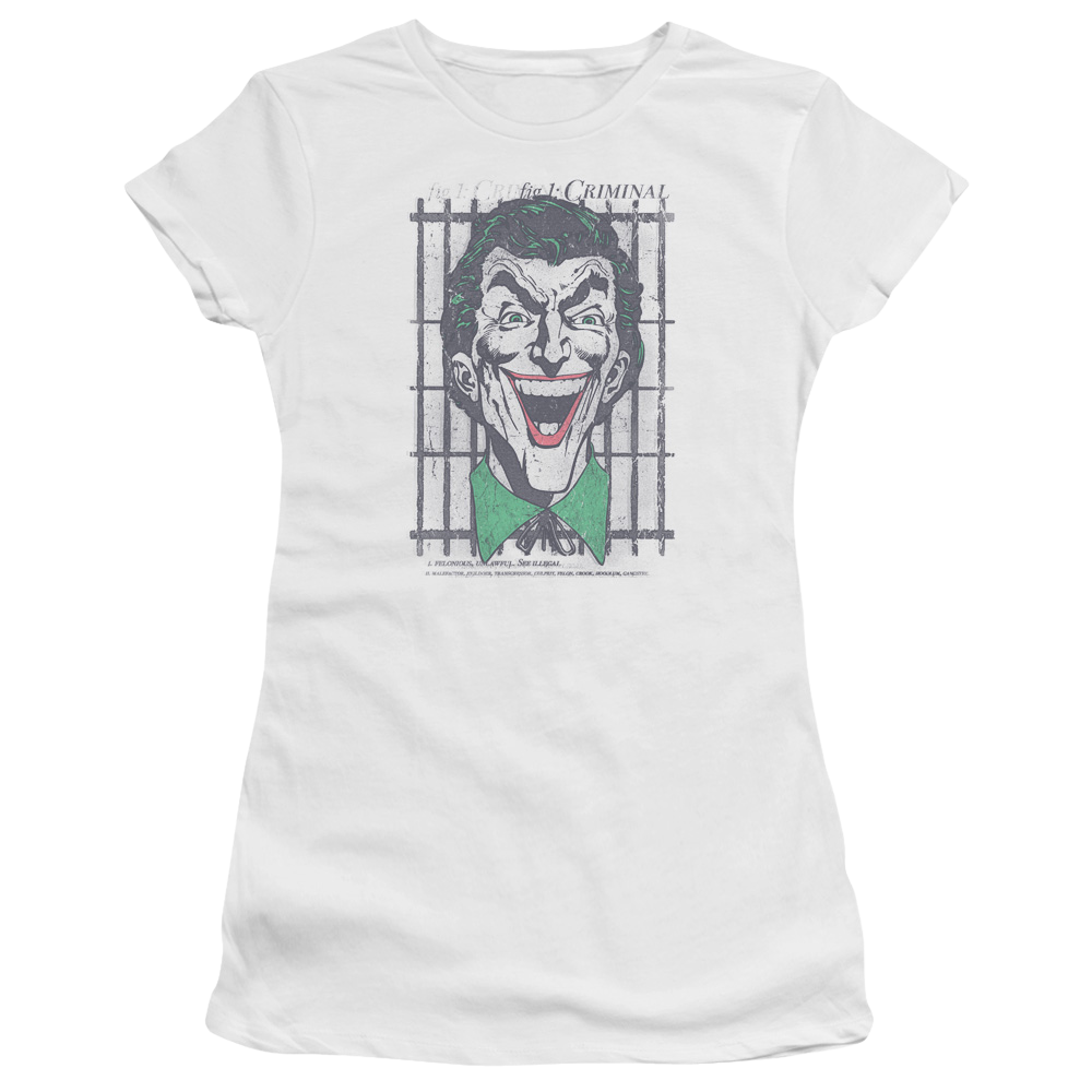 DC Comics Criminal - Juniors T-Shirt Juniors T-Shirt Joker