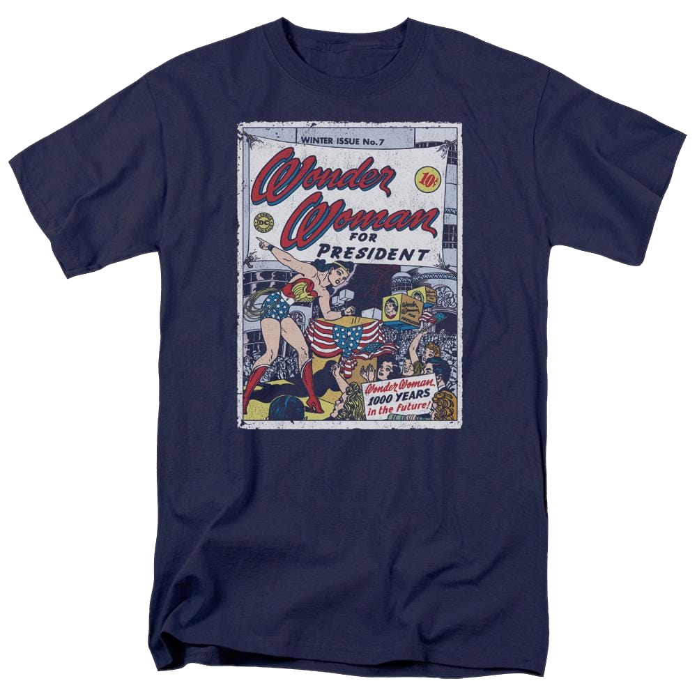 DC Comics Ww For President - Men's Regular Fit T-Shirt Men's Regular Fit T-Shirt Wonder Woman