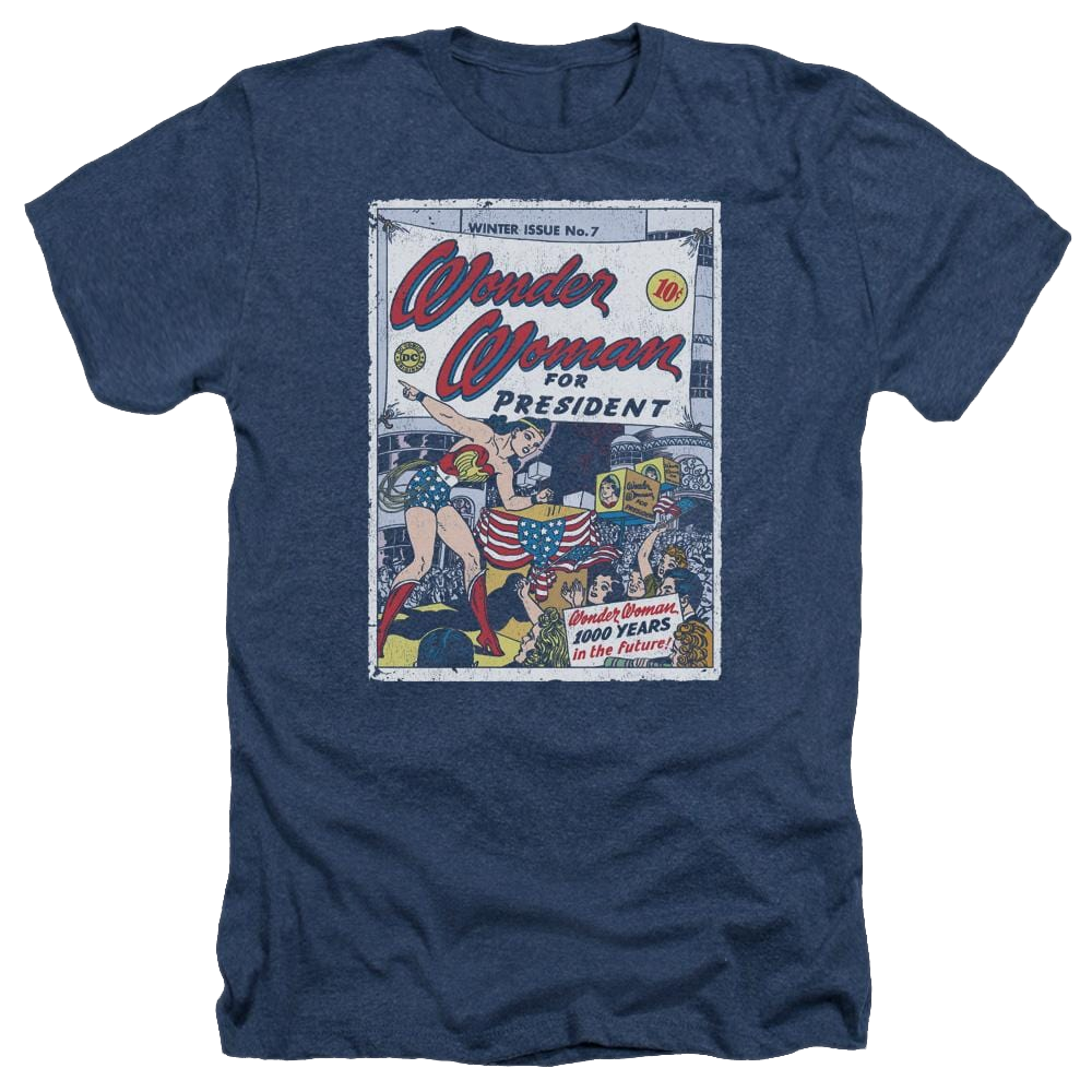 DC Comics Ww For President - Men's Heather T-Shirt Men's Heather T-Shirt Wonder Woman
