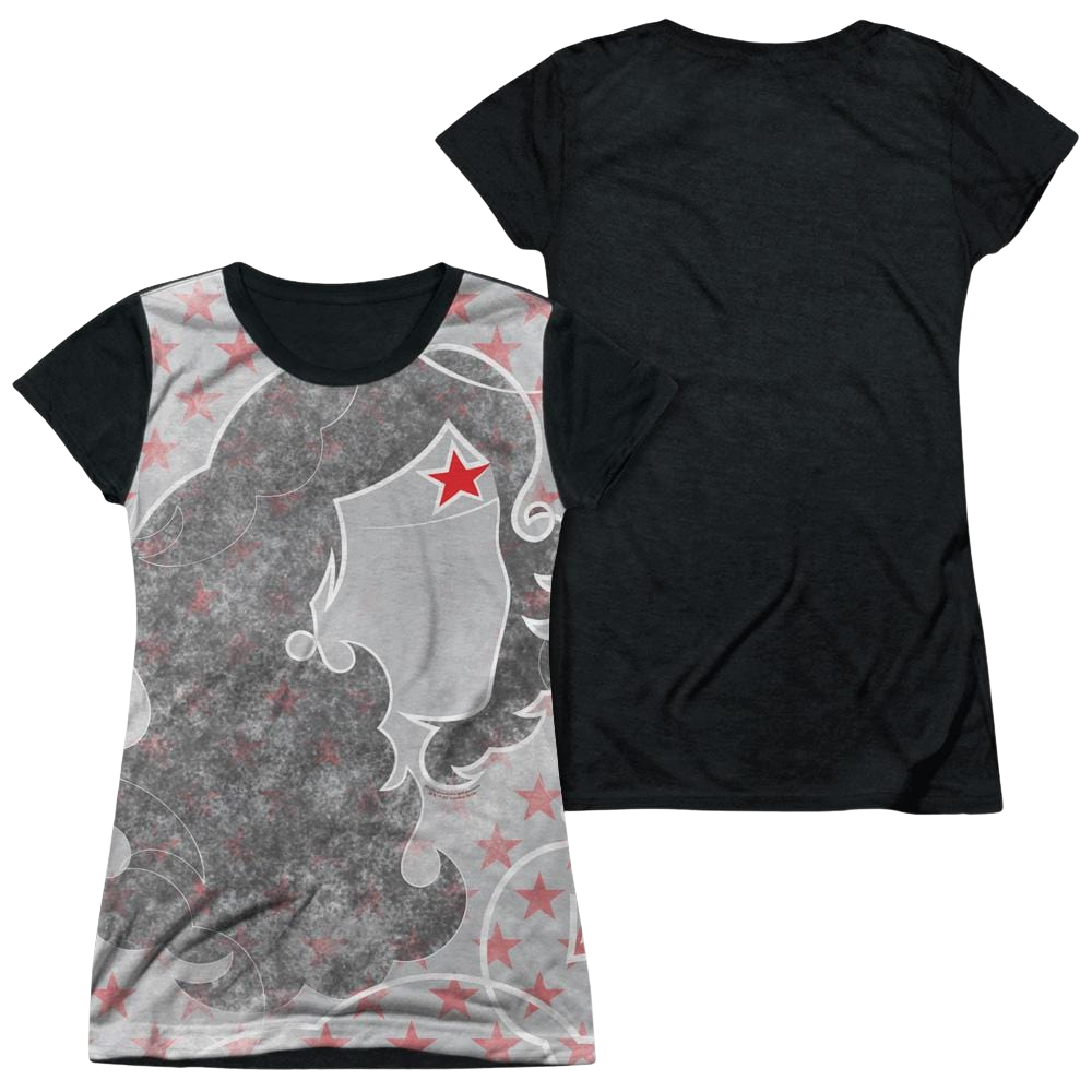 DC Comics Ww Inline - Juniors Black Back T-Shirt Juniors Black Back T-Shirt Wonder Woman