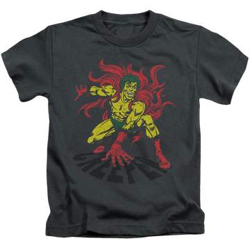 Charcoal kid's t-shirt for ages 4 to 7 with DC Comics More DC Characters Creeper graphic
