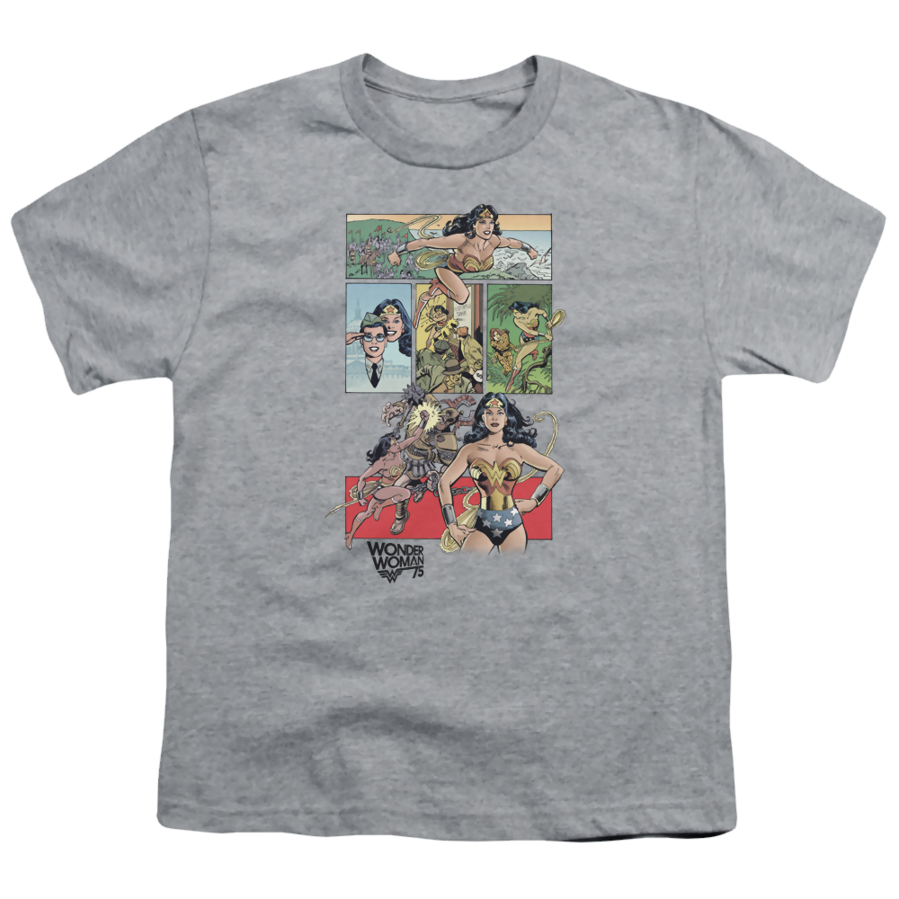 Wonder Woman Ww75 Comic Page - Youth T-Shirt Youth T-Shirt (Ages 8-12) Wonder Woman