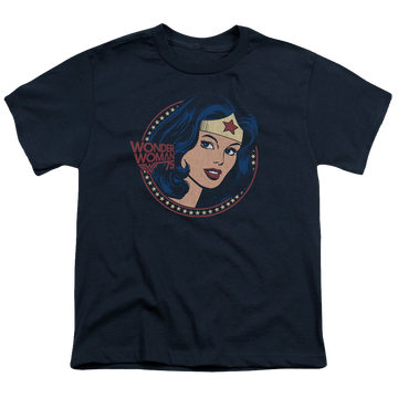 Wonder Woman Ww75 Starburst Portrait - Youth T-Shirt Youth T-Shirt (Ages 8-12) Wonder Woman