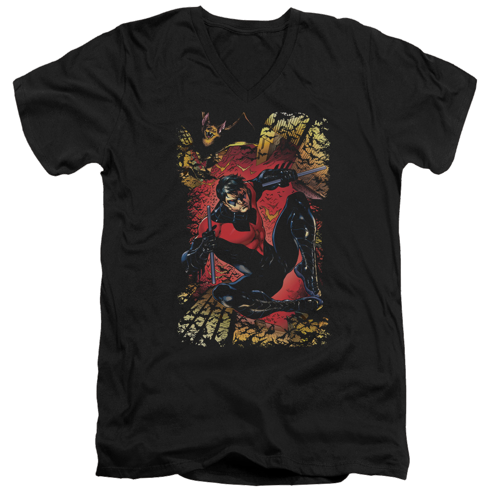 Justice League Nightwing #1 Men's V-Neck T-Shirt Men's V-Neck T-Shirt Nightwing