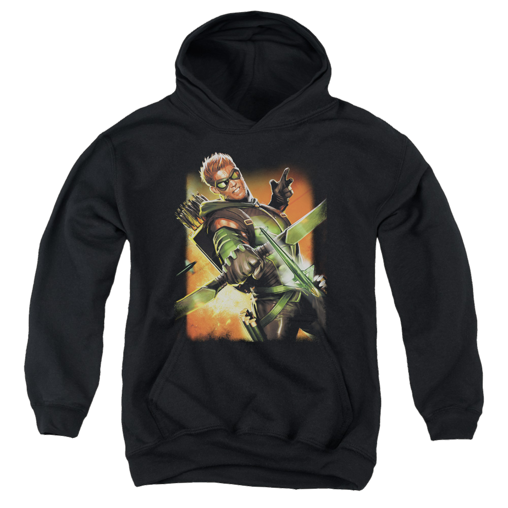 Green Arrow Green Arrow #1 - Youth Hoodie Youth Hoodie (Ages 8-12) Green Arrow