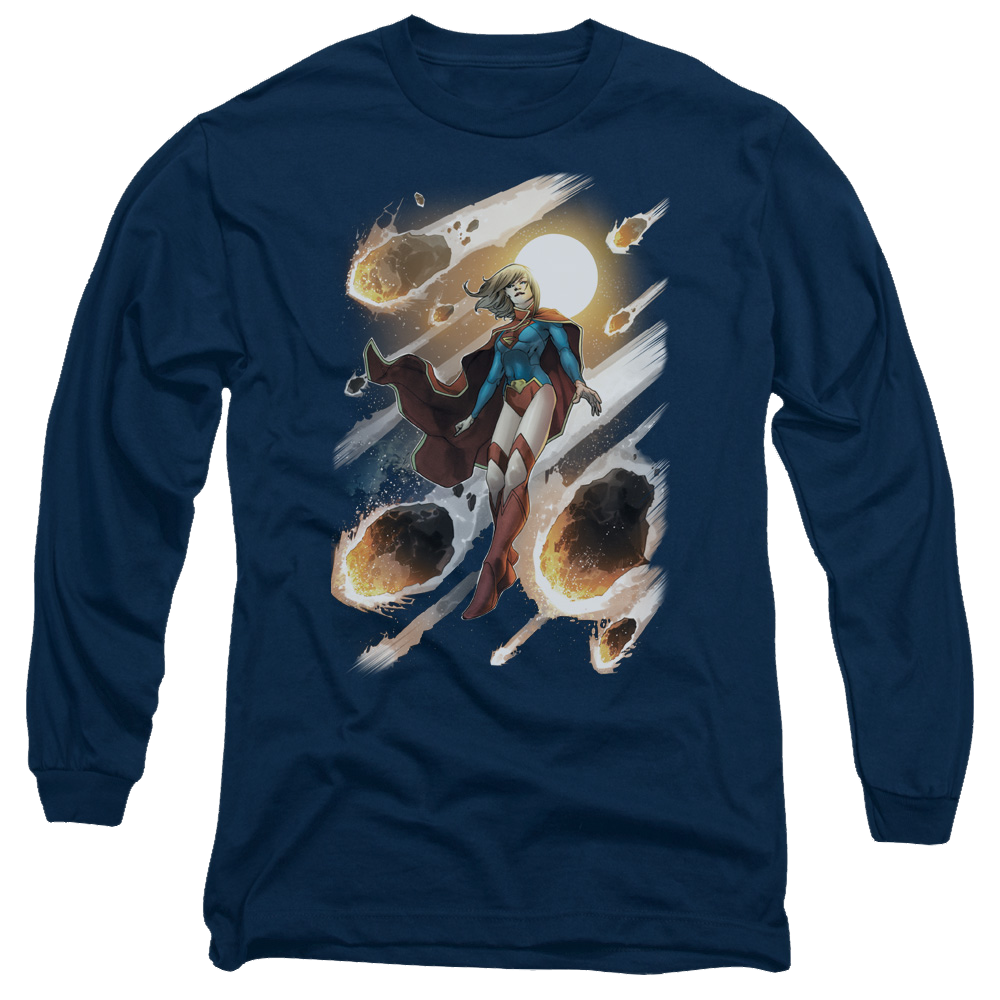 Justice League Supergirl #1 Men's Long Sleeve T-Shirt Men's Long Sleeve T-Shirt Superman