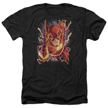 Charcoal men's heather t-shirt with Flash #1 graphic