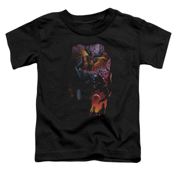 Black toddler t-shirt with Robin Batman & Robin #1 graphic