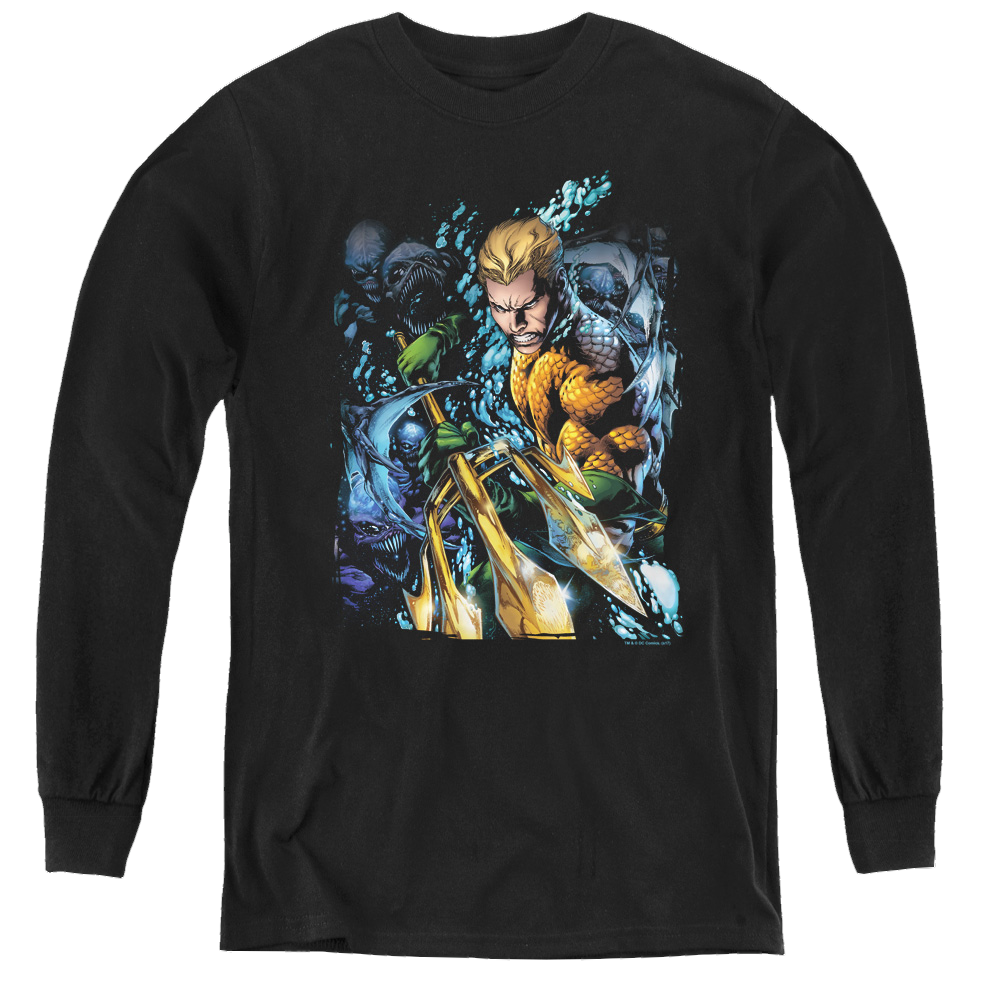 Aquaman Aquaman #1 - Youth Long Sleeve T-Shirt Youth Long Sleeve T-Shirt Aquaman
