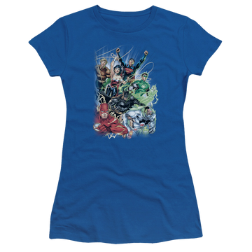 Royal juniors t-shirt with Justice League #1 graphic