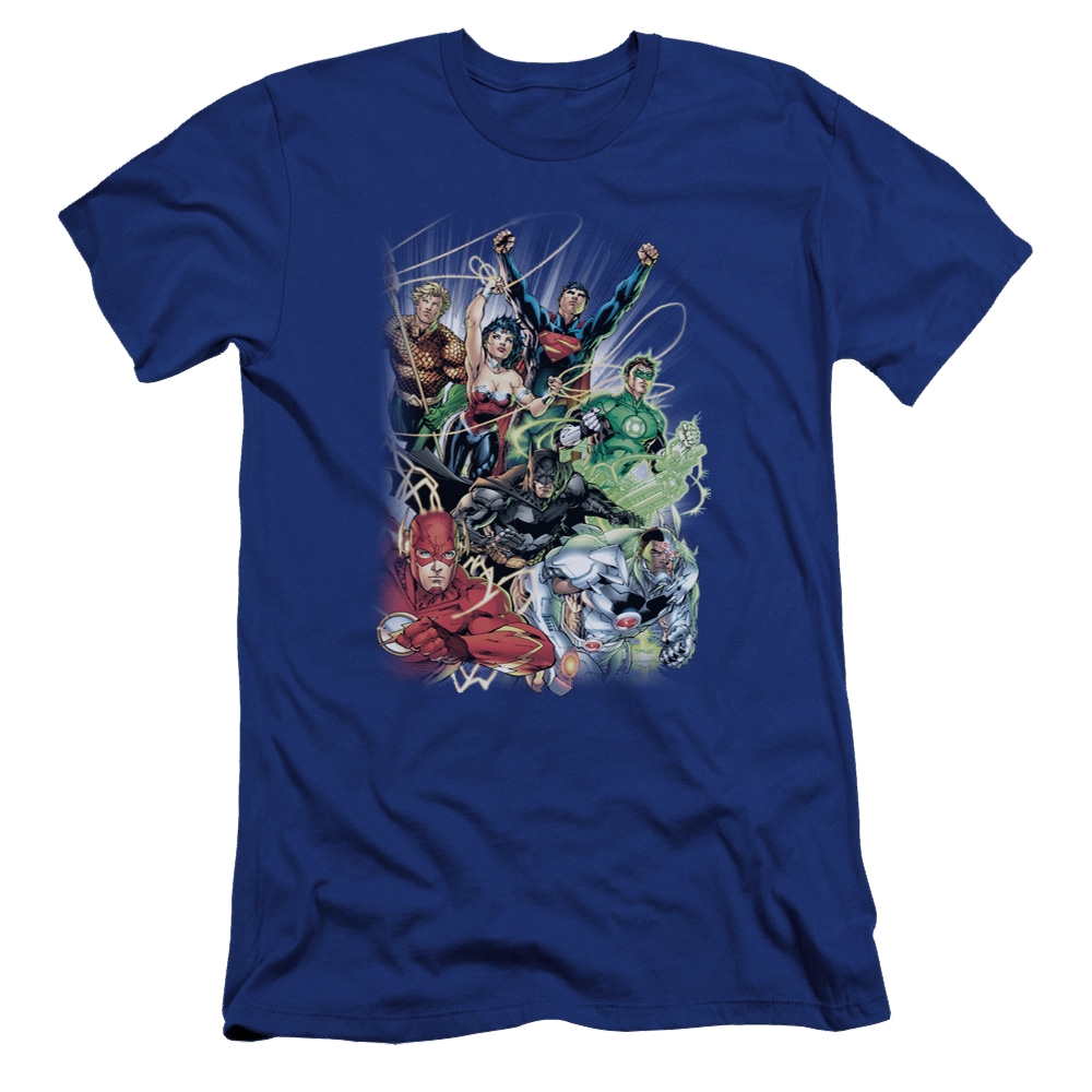 Justice League Justice League #1 Men's Premium Slim Fit T-Shirt Men's Premium Slim Fit T-Shirt Justice League