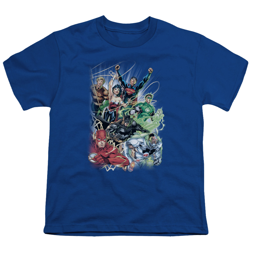 Justice League Justice League #1 - Youth T-Shirt Youth T-Shirt (Ages 8-12) Justice League