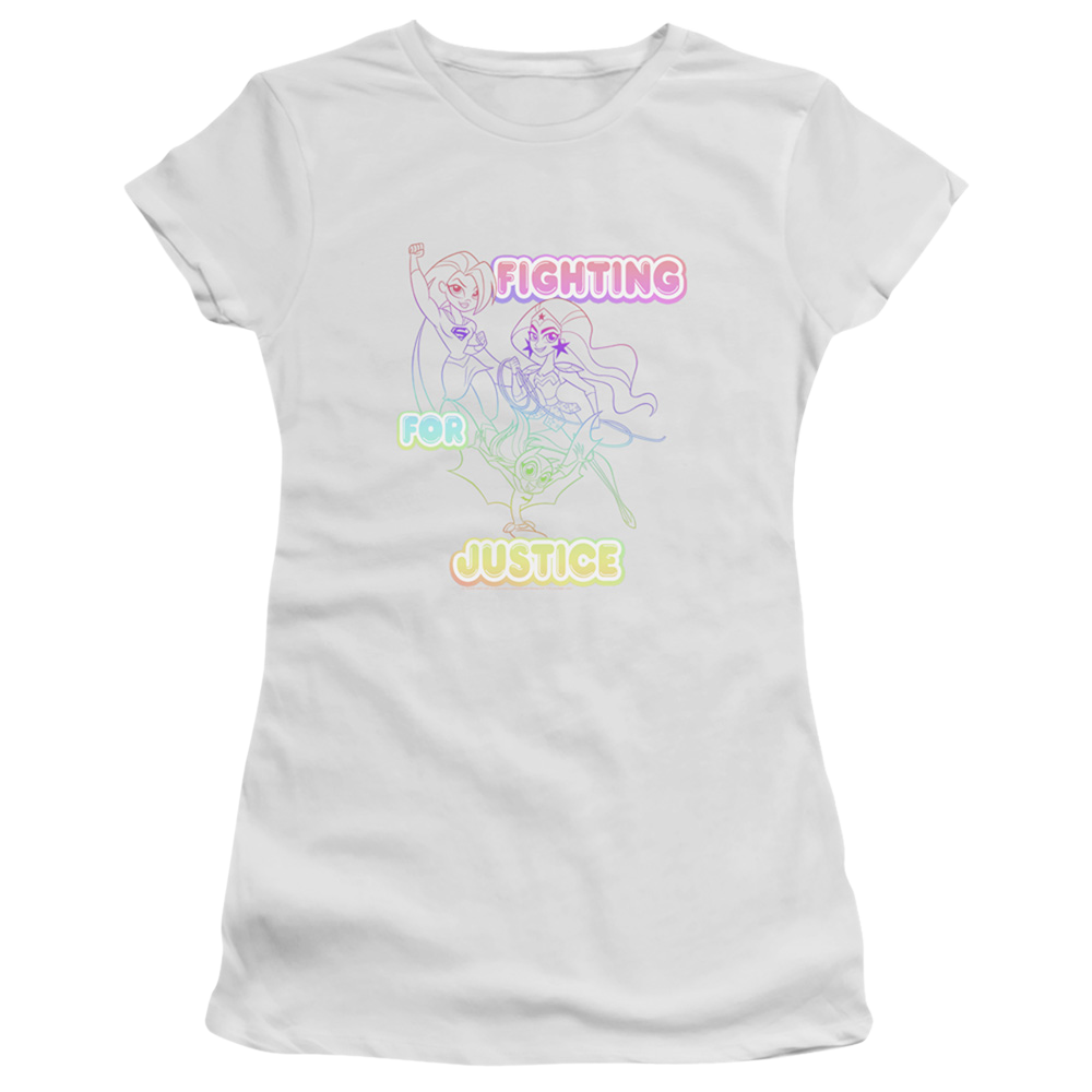 Dc Super Hero Girls Fighting For Justice - Juniors T-Shirt Juniors T-Shirt DC Comics