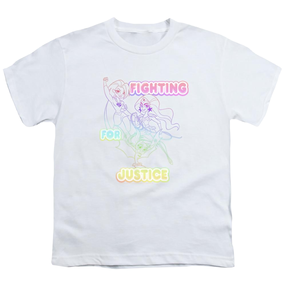 Dc Super Hero Girls Fighting For Justice - Youth T-Shirt Youth T-Shirt (Ages 8-12) DC Comics