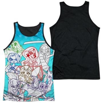 DC Comics Dc Super Hero Girls Justice Gang men's black back tank