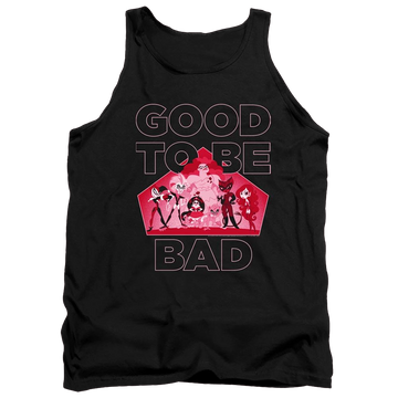 Black men's tank with DC Comics Dc Super Hero Girls Good To Be Bad graphic