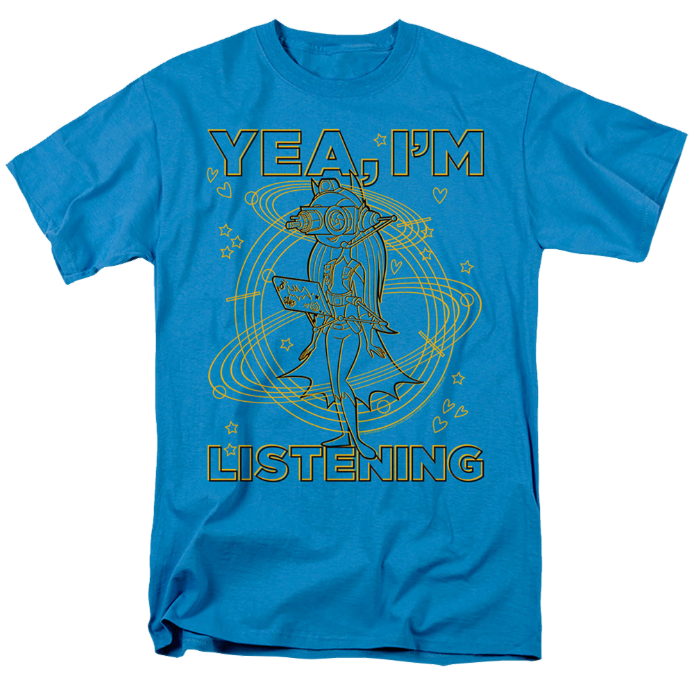 DC Super Hero Girls Listening - Men's Regular Fit T-Shirt Men's Regular Fit T-Shirt DC Comics