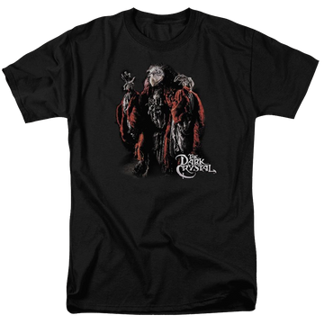 Black men's regular fit t-shirt with Dark Crystal Skeksis graphic