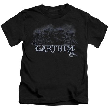 Black kid's t-shirt for ages 4 to 7 with Dark Crystal The Garthim graphic