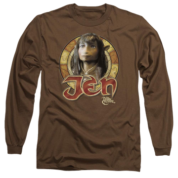 Coffee men's long sleeve t-shirt with Dark Crystal Jen Circle graphic