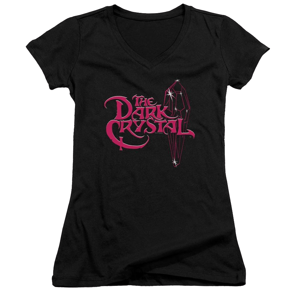 Dark Crystal Bright Logo - Juniors V-Neck T-Shirt Juniors V-Neck T-Shirt Dark Crystal