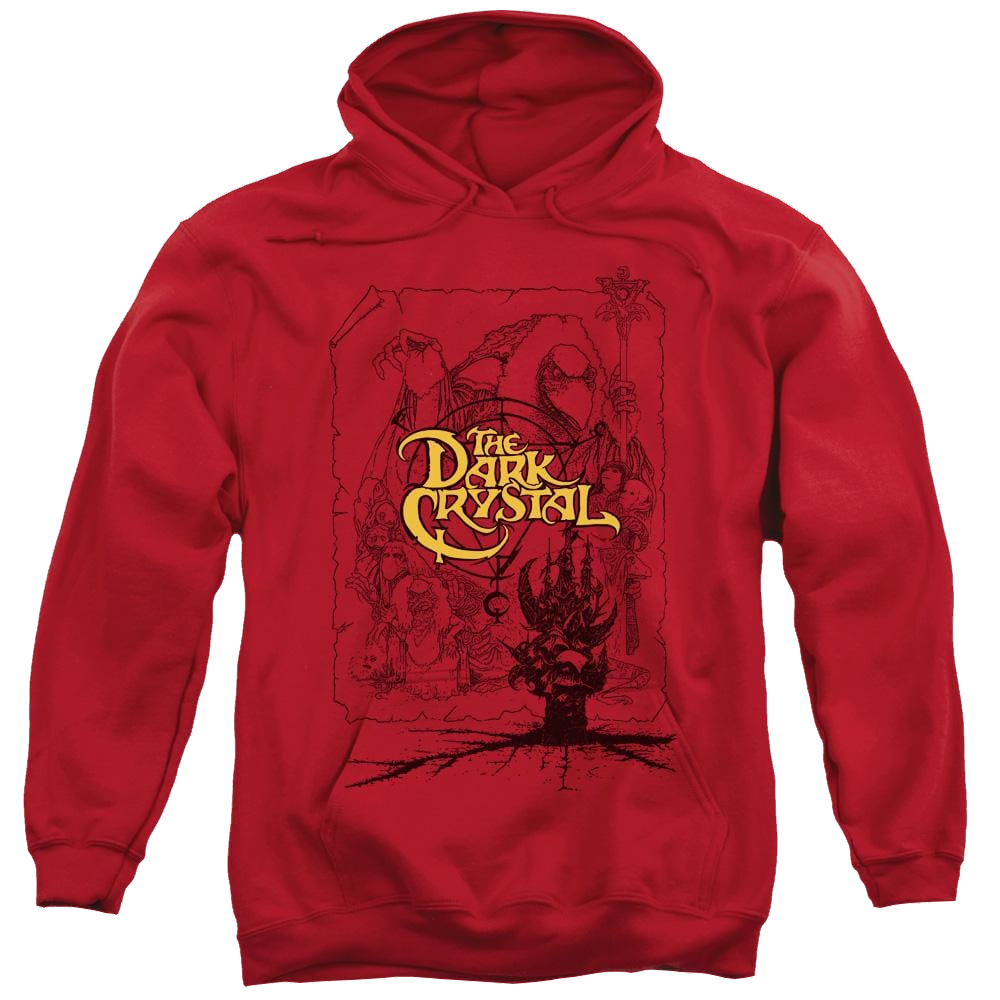 Dark Crystal Poster Lines - Pullover Hoodie Pullover Hoodie Dark Crystal