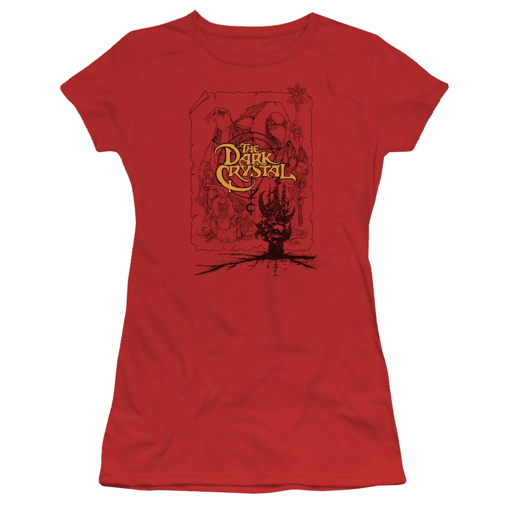 Dark Crystal Poster Lines - Juniors T-Shirt Juniors T-Shirt Dark Crystal