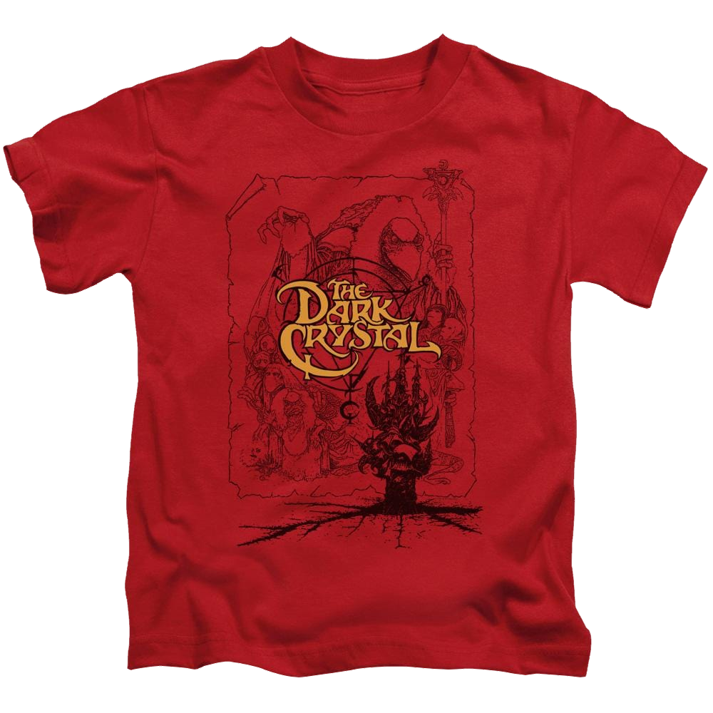 Dark Crystal Poster Lines - Kid's T-Shirt (Ages 4-7) Kid's T-Shirt (Ages 4-7) Dark Crystal