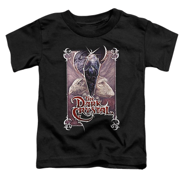 Black toddler t-shirt with Dark Crystal Wicked Poster graphic
