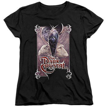 Black women's t-shirt with Dark Crystal Wicked Poster graphic