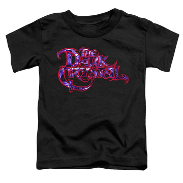 Black toddler t-shirt with Dark Crystal Collage Logo graphic