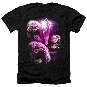 Charcoal men's heather t-shirt with Dark Crystal Howling graphic