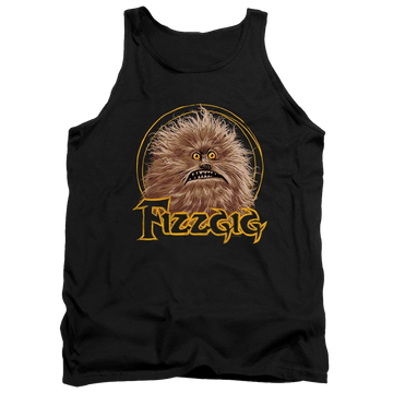 Black men's tank with Dark Crystal Fizzgig graphic