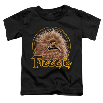 Black toddler t-shirt with Dark Crystal Fizzgig graphic