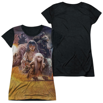 Dark Crystal Painted Poster juniors black back t-shirt