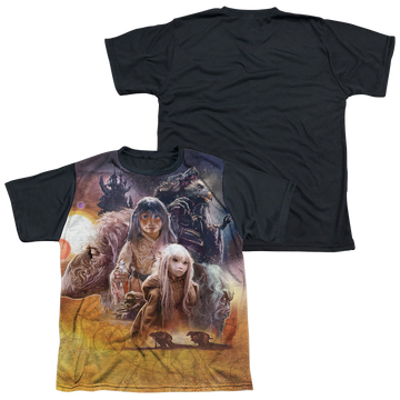 Dark Crystal Painted Poster youth black back t-shirt for ages 8 to 12