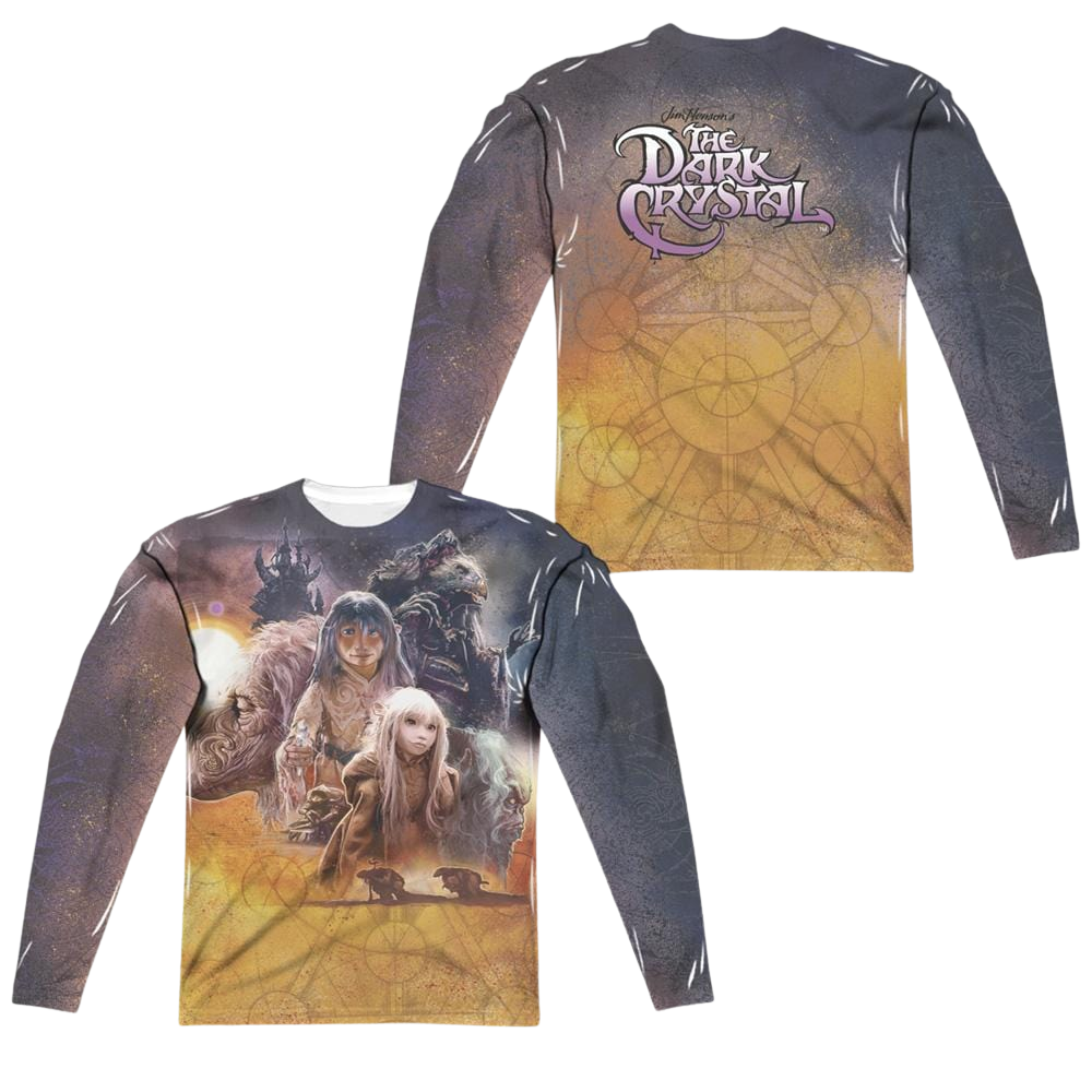 Dark Crystal, The Painted Poster (Front/Back Print) - Men's All-Over Print Long Sleeve Men's All-Over Print Long Sleeve Dark Crystal